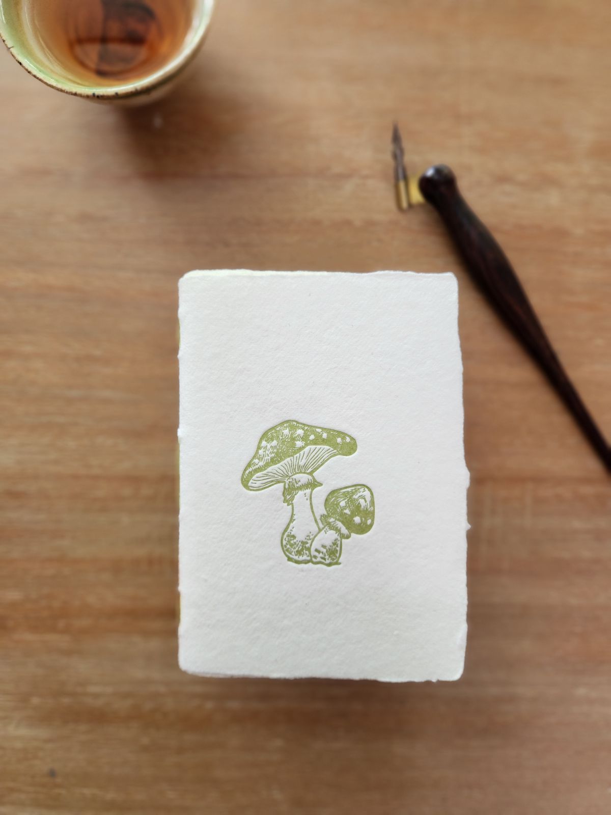 Mushroom Letterpress Notebook