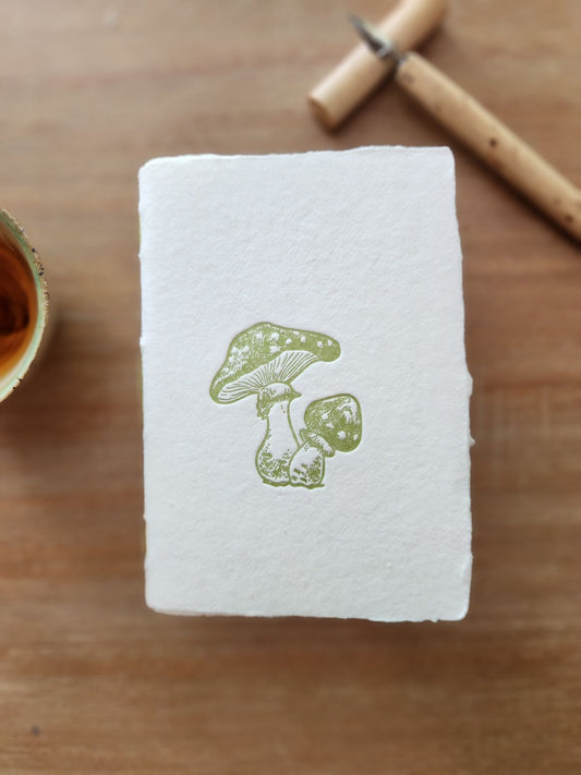 Mushroom Letterpress Notebook